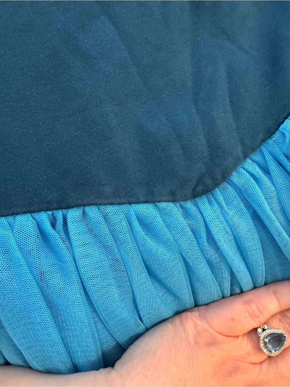 Taylor Joelle Little Mermaid-Inspired Blue Layered Tulle Dress - Picture 5 of 13